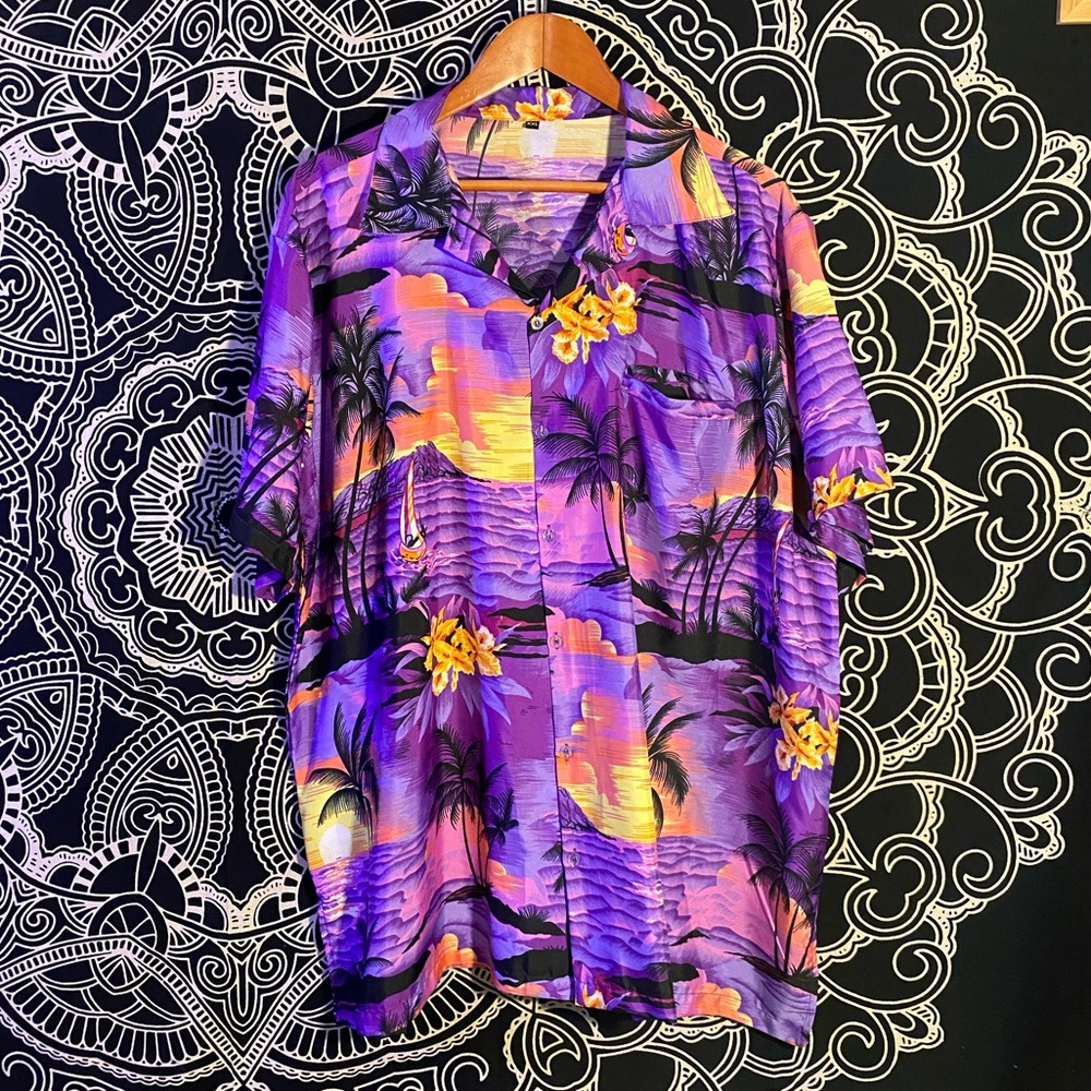 Sunrise Hawaiian button up 🌺🌴🥭